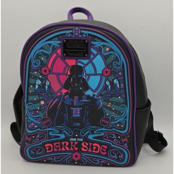Loungefly Handbags - Loungefly Star Wars Darth Vader Colorful Dark Side Portrait Glow-in-the-Dark EUC